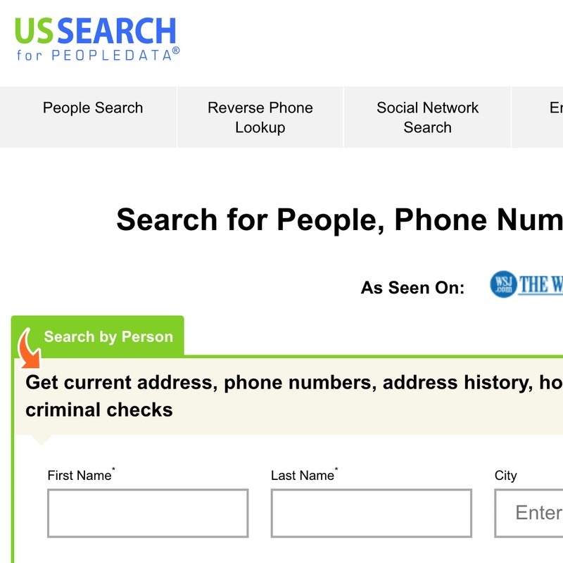 Guide to delete your USSearch.com listing.